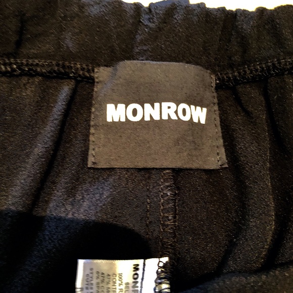 MONROW Easy Woven Joggers Black Sz. M - Picture 8 of 9